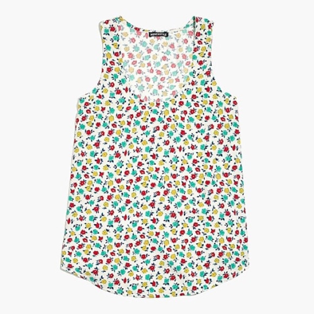 NWT J.CREW rayon floral tank